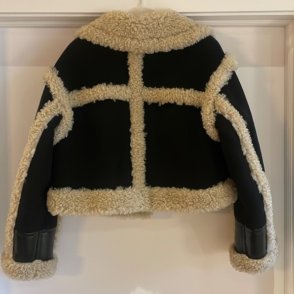 STAND STUDIO
Black & Off-White Edith Faux-Shearling Jacket - Picture 6 of 7